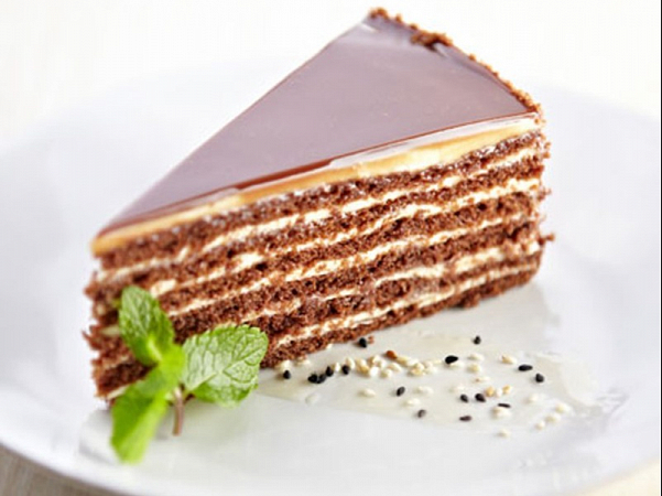 Шоколадно-медовый торт